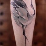 Photo tattoo crane 01.03.2019 №009 - idea for tattoo drawing crane - tattoovalue.net