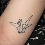Photo tattoo crane 01.03.2019 №073 - idea for tattoo drawing crane - tattoovalue.net
