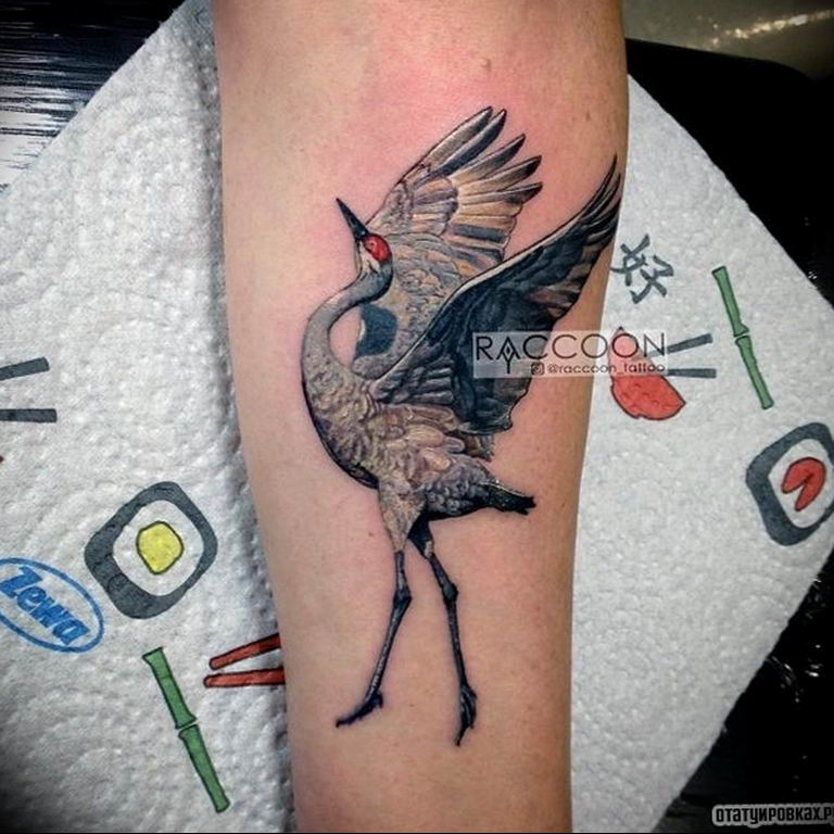 Crane Tattoo  Etsy
