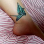 Photo tattoo crane 01.03.2019 №226 - idea for tattoo drawing crane - tattoovalue.net