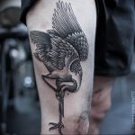 Photo tattoo crane 01.03.2019 №010 - idea for tattoo drawing crane - tattoovalue.net