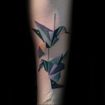 Photo tattoo crane 01.03.2019 №076 - idea for tattoo drawing crane - tattoovalue.net