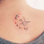 Photo tattoo crane 01.03.2019 №136 - idea for tattoo drawing crane - tattoovalue.net