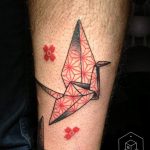 Photo tattoo crane 01.03.2019 №171 - idea for tattoo drawing crane - tattoovalue.net