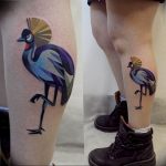 Photo tattoo crane 01.03.2019 №210 - idea for tattoo drawing crane - tattoovalue.net