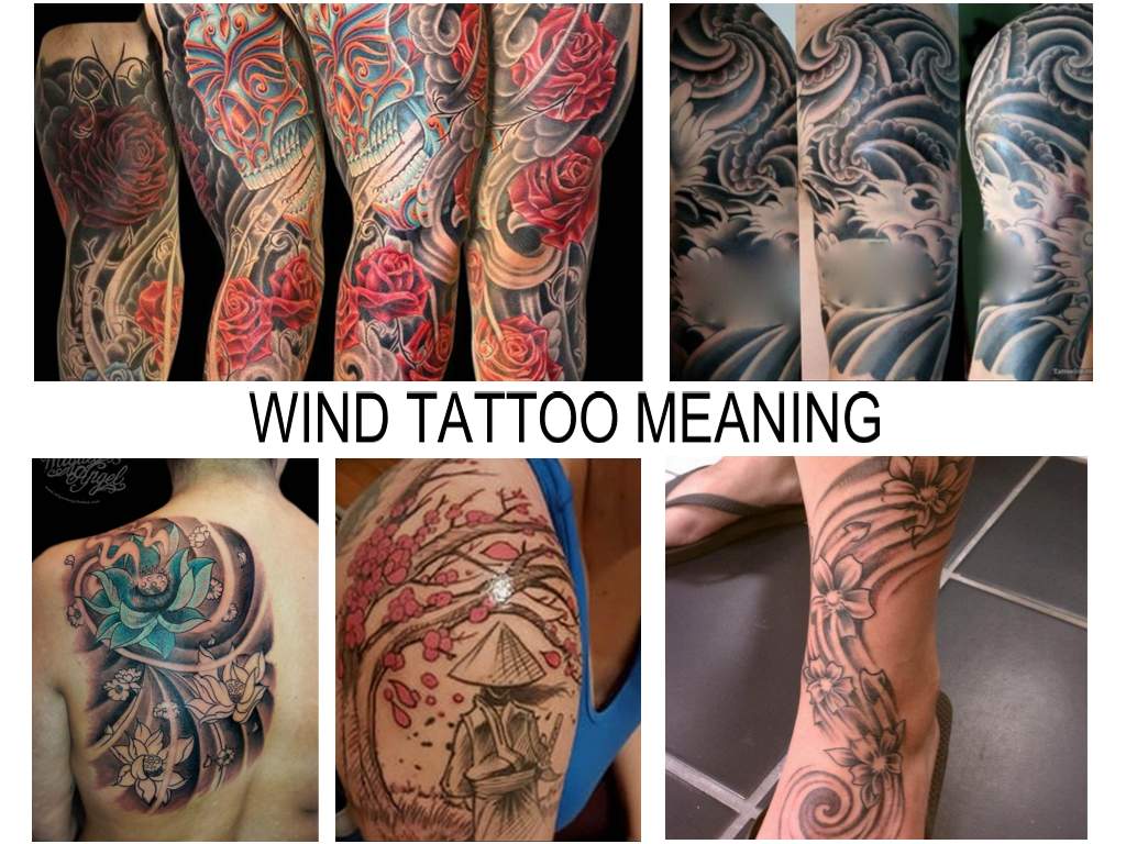 WIND TATTOO MEANING - information about the features of the picture and photo examples of finished tattoo works