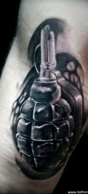 grenade tattoo photo 01.03.2019 №123 – idea for drawing a grenade tattoo – tattoovalue.net