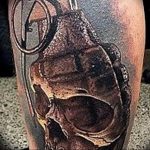 grenade tattoo photo 01.03.2019 №139 - idea for drawing a grenade tattoo - tattoovalue.net