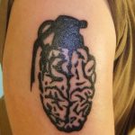 grenade tattoo photo 01.03.2019 №161 - idea for drawing a grenade tattoo - tattoovalue.net