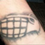 grenade tattoo photo 01.03.2019 №182 - idea for drawing a grenade tattoo - tattoovalue.net