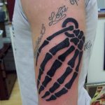 grenade tattoo photo 01.03.2019 №222 - idea for drawing a grenade tattoo - tattoovalue.net