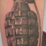 grenade tattoo photo 01.03.2019 №229 - idea for drawing a grenade tattoo - tattoovalue.net