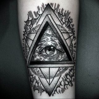 Meaning of a tattoo “the eye in the triangle”: sense, photo examples ...