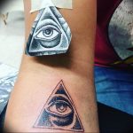 photo eye in triangle tattoo 03.03.2019 №146 - idea for eye in triangle tattoo - tattoovalue.net