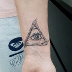 photo eye in triangle tattoo 03.03.2019 №202 - idea for eye in triangle tattoo - tattoovalue.net
