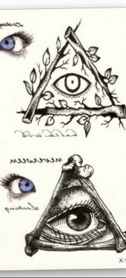 photo eye in triangle tattoo 03.03.2019 №231 – idea for eye in triangle tattoo – tattoovalue.net