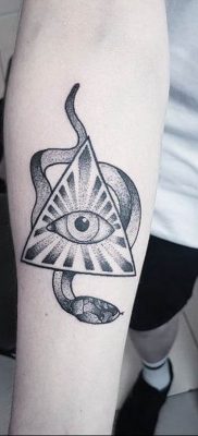 photo eye in triangle tattoo 03.03.2019 №284 – idea for eye in triangle tattoo – tattoovalue.net