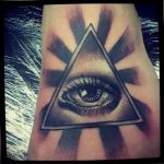 photo eye in triangle tattoo 03.03.2019 №294 - idea for eye in triangle tattoo - tattoovalue.net