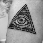 photo eye in triangle tattoo 03.03.2019 №002 - idea for eye in triangle tattoo - tattoovalue.net