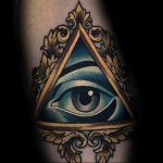 photo eye in triangle tattoo 03.03.2019 №003 - idea for eye in triangle tattoo - tattoovalue.net