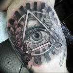 photo eye in triangle tattoo 03.03.2019 №005 - idea for eye in triangle tattoo - tattoovalue.net