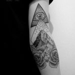 photo eye in triangle tattoo 03.03.2019 №011 - idea for eye in triangle tattoo - tattoovalue.net