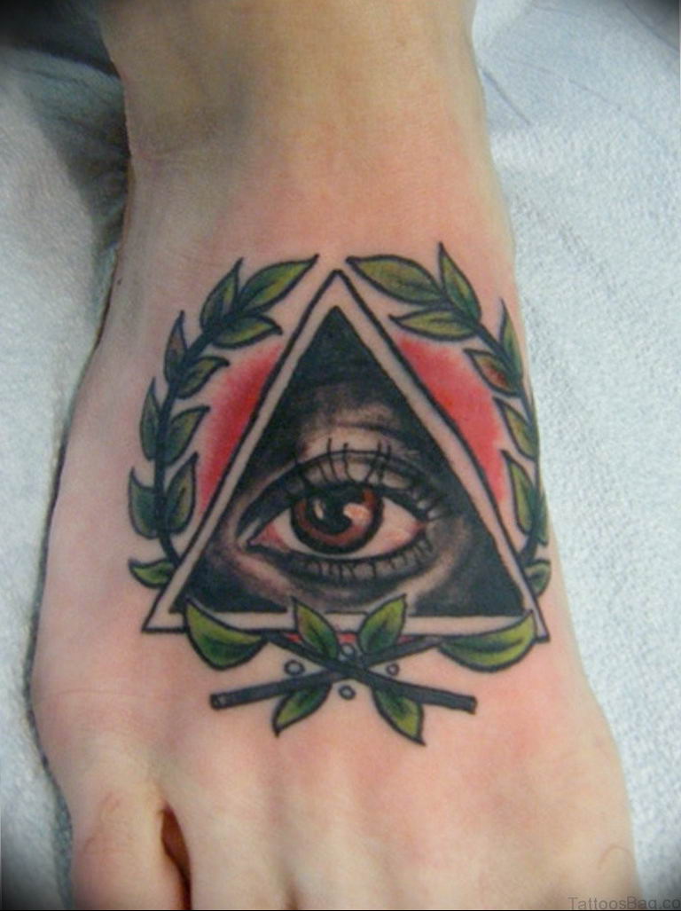 photo eye in triangle tattoo 03.03.2019 №022 - idea for eye in triangle tattoo - tattoovalue.net