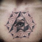 photo eye in triangle tattoo 03.03.2019 №034 - idea for eye in triangle tattoo - tattoovalue.net