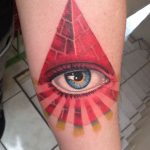 photo eye in triangle tattoo 03.03.2019 №040 - idea for eye in triangle tattoo - tattoovalue.net