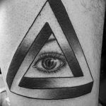 photo eye in triangle tattoo 03.03.2019 №053 - idea for eye in triangle tattoo - tattoovalue.net