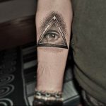 photo eye in triangle tattoo 03.03.2019 №067 - idea for eye in triangle tattoo - tattoovalue.net