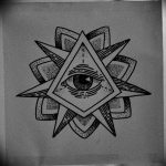 photo eye in triangle tattoo 03.03.2019 №069 - idea for eye in triangle tattoo - tattoovalue.net