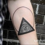photo eye in triangle tattoo 03.03.2019 №072 - idea for eye in triangle tattoo - tattoovalue.net