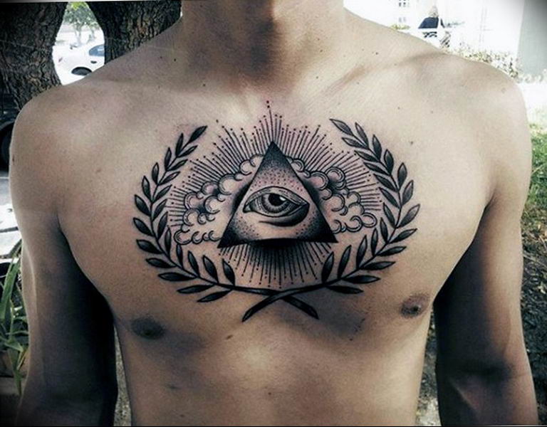 photo eye in triangle tattoo 03.03.2019 №078 - idea for eye in triangle tattoo - tattoovalue.net