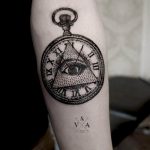 photo eye in triangle tattoo 03.03.2019 №084 - idea for eye in triangle tattoo - tattoovalue.net