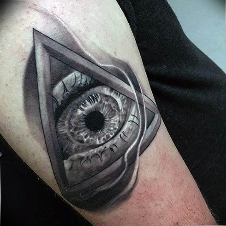photo eye in triangle tattoo 03.03.2019 №088 - idea for eye in triangle tattoo - tattoovalue.net