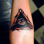 photo eye in triangle tattoo 03.03.2019 №101 - idea for eye in triangle tattoo - tattoovalue.net