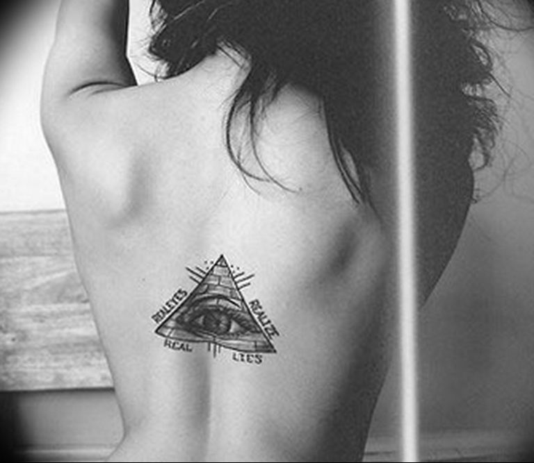 photo eye in triangle tattoo 03.03.2019 №111 - idea for eye in triangle tattoo - tattoovalue.net