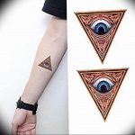 photo eye in triangle tattoo 03.03.2019 №118 - idea for eye in triangle tattoo - tattoovalue.net