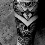 photo eye in triangle tattoo 03.03.2019 №122 - idea for eye in triangle tattoo - tattoovalue.net