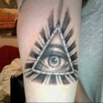 photo eye in triangle tattoo 03.03.2019 №125 - idea for eye in triangle tattoo - tattoovalue.net