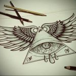 photo eye in triangle tattoo 03.03.2019 №130 - idea for eye in triangle tattoo - tattoovalue.net
