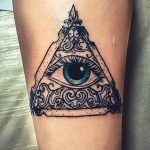 photo eye in triangle tattoo 03.03.2019 №134 - idea for eye in triangle tattoo - tattoovalue.net