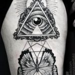 photo eye in triangle tattoo 03.03.2019 №149 - idea for eye in triangle tattoo - tattoovalue.net