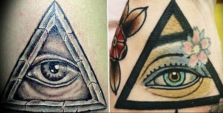 photo eye in triangle tattoo 03.03.2019 №151 - idea for eye in triangle tattoo - tattoovalue.net