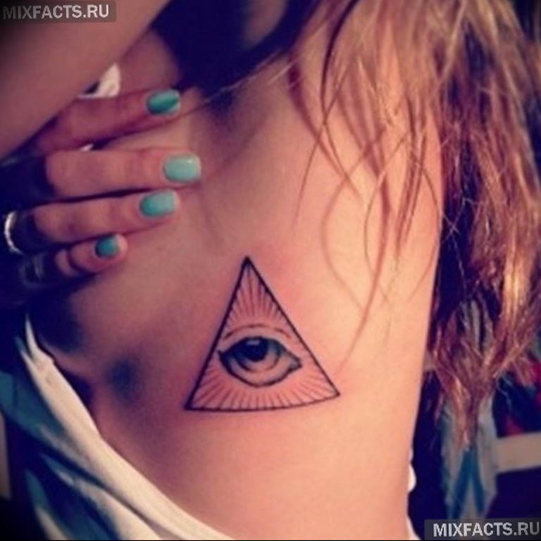 photo eye in triangle tattoo 03.03.2019 №154 - idea for eye in triangle tattoo - tattoovalue.net