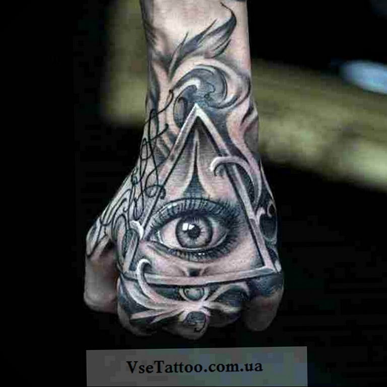 photo eye in triangle tattoo 03.03.2019 №165 - idea for eye in triangle tattoo - tattoovalue.net