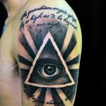 photo eye in triangle tattoo 03.03.2019 №166 - idea for eye in triangle tattoo - tattoovalue.net