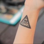 photo eye in triangle tattoo 03.03.2019 №167 - idea for eye in triangle tattoo - tattoovalue.net