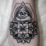 photo eye in triangle tattoo 03.03.2019 №171 - idea for eye in triangle tattoo - tattoovalue.net